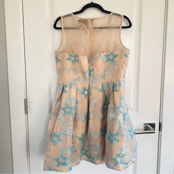 Modcloth "Seashell We Dance?" Dress by Nishe Sz UK 14, US 10 EUC - Picture 3 of 6